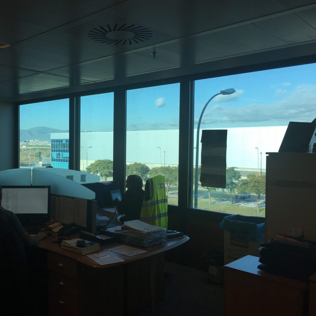 ventanas en sitios de trabajo